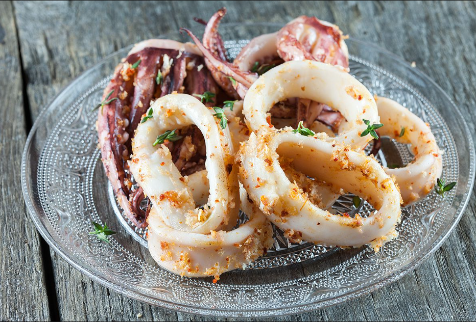 Squid Rings Garlic 1kg Pack