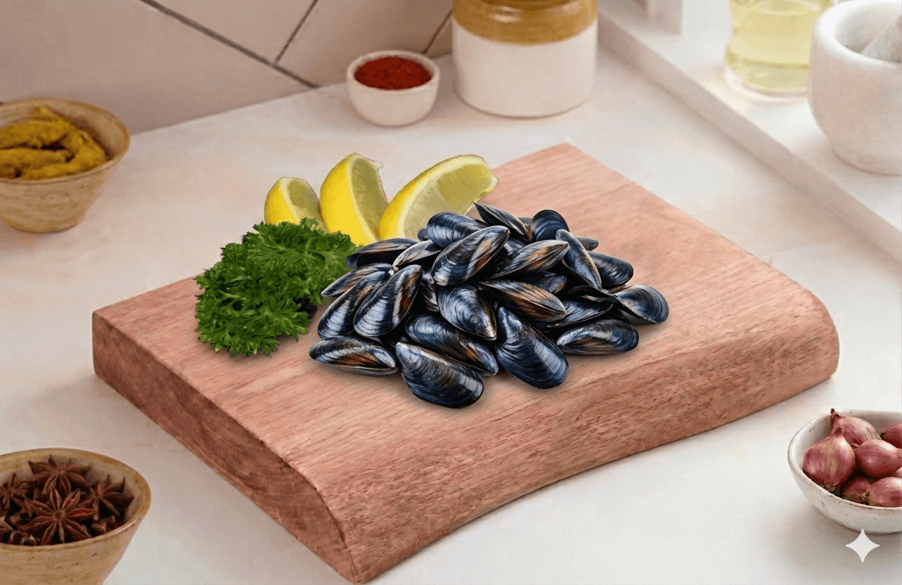 Fresh Black Mussels 500g