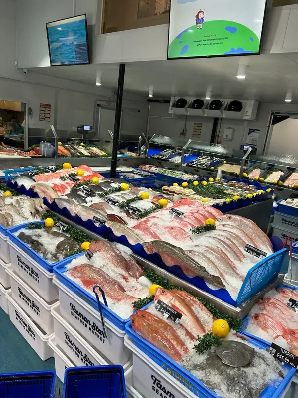 Fresh fish display