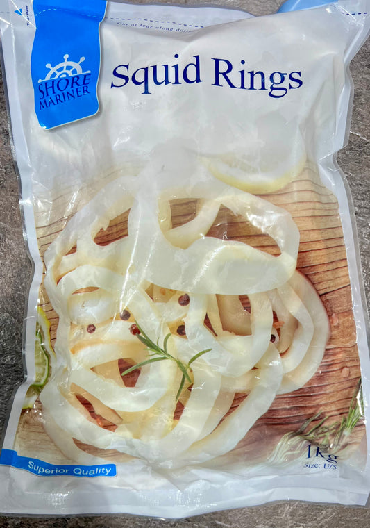 Squid Rings Frozen 1kg pack