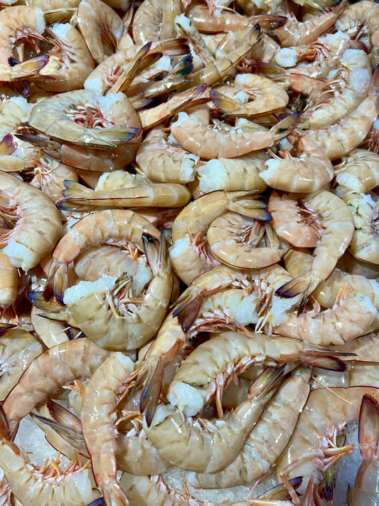 Prawns King Headless Raw 1kg Pack.