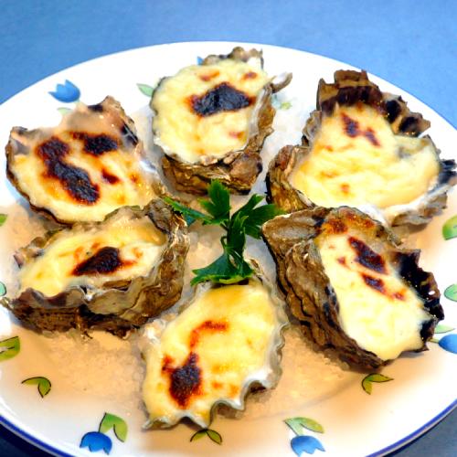 oysters mornay Per Half Dozen