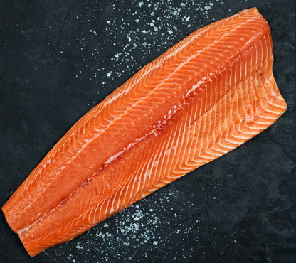 Fresh Sashimi Salmon per 500gm pack sliced.