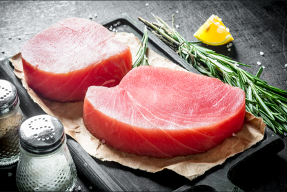 Yellowfin Tuna Steaks Fresh 1kg Pack